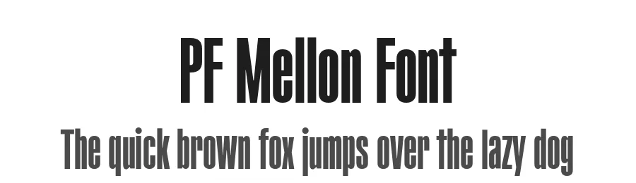 PF Mellon Font by Panos Vassiliou — Sans Serif Font