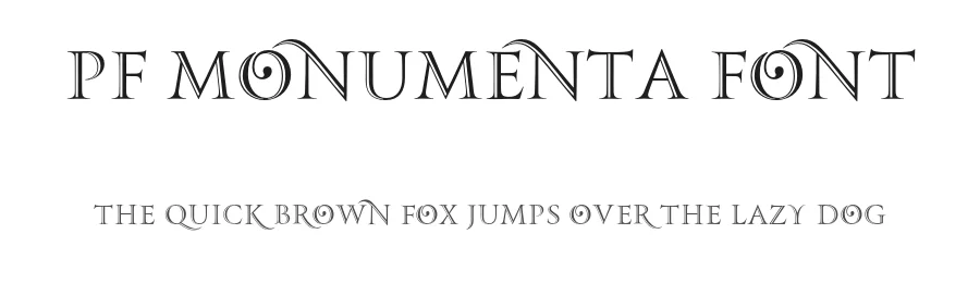 PF Monumenta Font by Panos Vassiliou โ Display Font