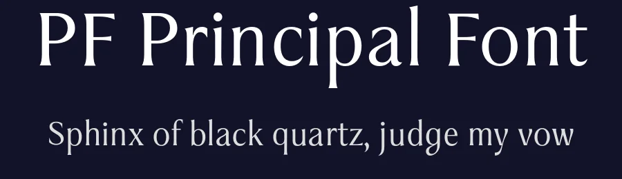 PF Principal Font by Panos Vassiliou — Serif Font — thumbnail 2