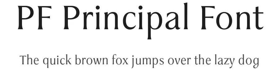 PF Principal Font by Panos Vassiliou — Serif Font