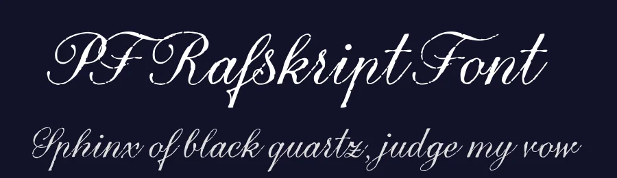 PF Rafskript Font by Vladimir Radibradovic — Script Handwritten Font — thumbnail 2