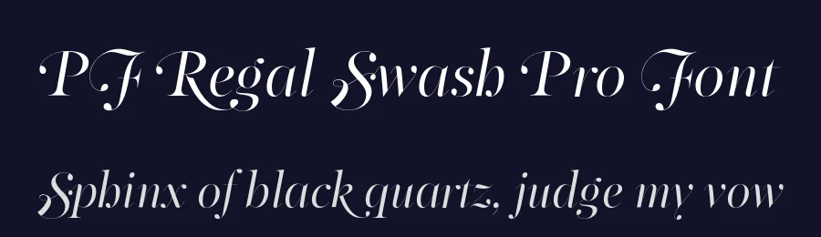 PF Regal Swash Pro Font by Panos Vassiliou — Serif Font — thumbnail 2