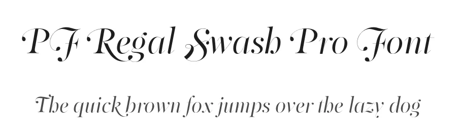 PF Regal Swash Pro Font by Panos Vassiliou — Serif Font