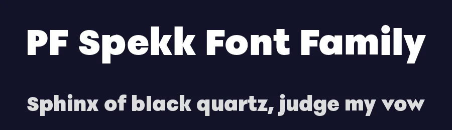 PF Spekk Font Family by Panos Vassiliou — Sans Serif Font — thumbnail 2