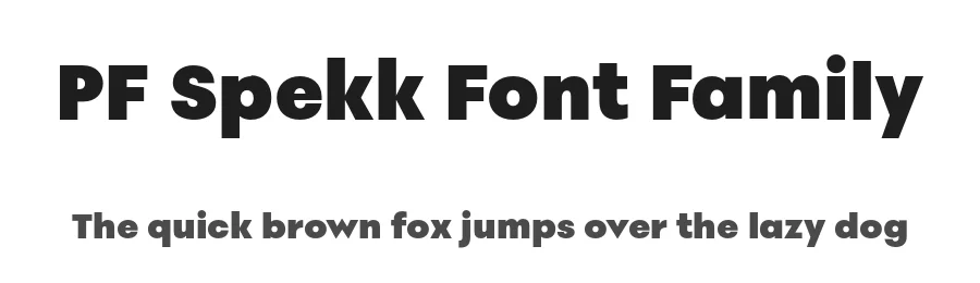 PF Spekk Font Family by Panos Vassiliou — Sans Serif Font