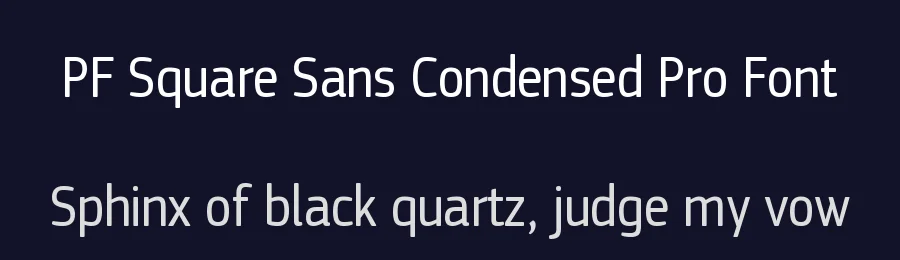 PF Square Sans Condensed Pro Font by Panos Vassiliou — Sans Serif Font — thumbnail 2