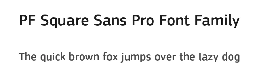 PF Square Sans Pro Font Family by Parachute β Sans Serif Font