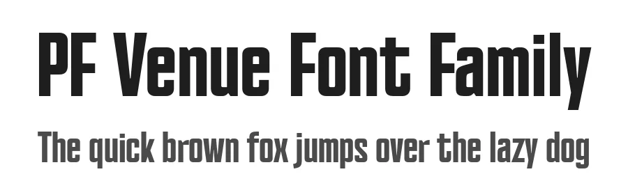 PF Venue Font Family by Panos Vassiliou — Sans Serif Font