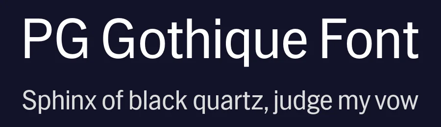 PG Gothique Font by Paulo Goode — Sans Serif Font — thumbnail 2