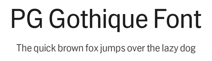 PG Gothique Font by Paulo Goode β Sans Serif Font