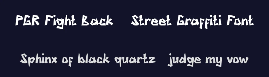 PGR Fight Back – Street Graffiti Font by Pikgura Type — Display Font — thumbnail 2