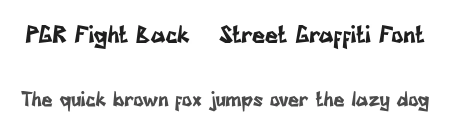 PGR Fight Back – Street Graffiti Font by Pikgura Type — Display Font