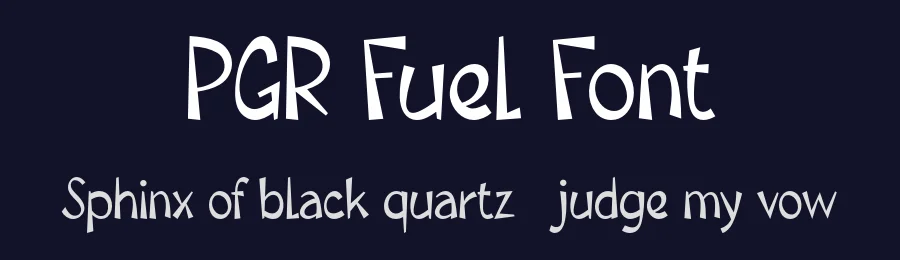 PGR Fuel Font by Pikgura Type — Display Font — thumbnail 2
