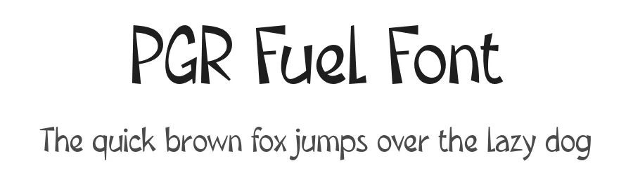 PGR Fuel Font by Pikgura Type — Display Font
