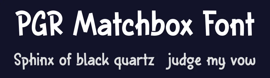 PGR Matchbox Font by Pikgura Type — Display Font — thumbnail 2