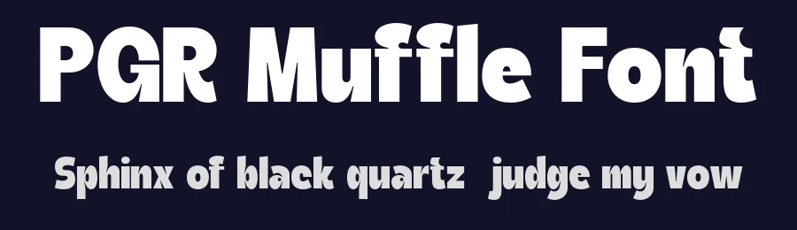 PGR Muffle Font by Pikgura — Sans Serif Font — thumbnail 2