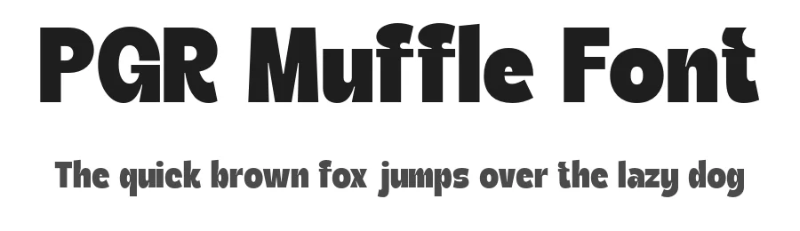 PGR Muffle Font by Pikgura — Sans Serif Font