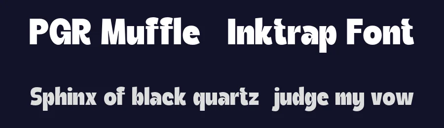 PGR Muffle – Inktrap Font by Pikgura Type — Display Font — thumbnail 2