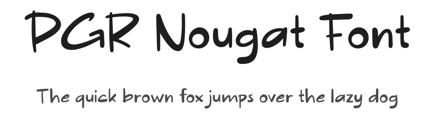 PGR Nougat Font by Pikgura Type — Display Font