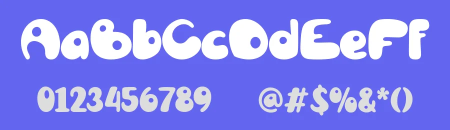 PGR Roughty – Bubbly Playful Font by Pikgura Type — Display Font — thumbnail 3