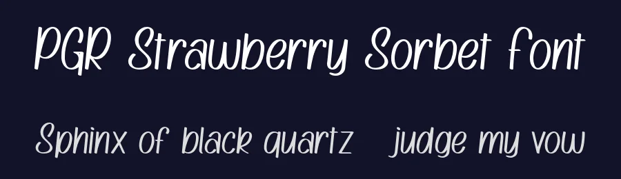 PGR Strawberry Sorbet Font by Pikgura Type — Script Handwritten Font — thumbnail 2