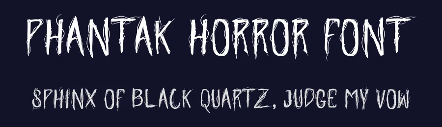 Phantak Horror Font by idealeksis — Script Handwritten Font — thumbnail 2