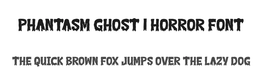 Phantasm Ghost | Horror Font