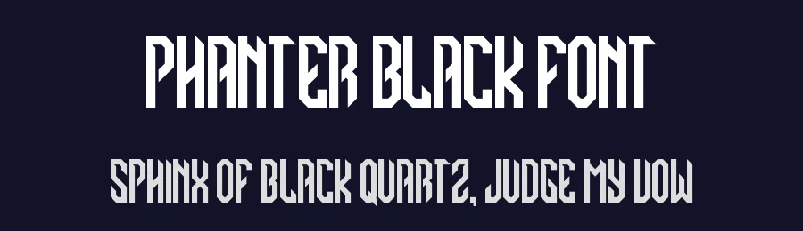 Phanter Black Font by asfgraphics — Display Font — thumbnail 2