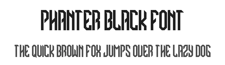 Phanter Black Font by asfgraphics — Display Font
