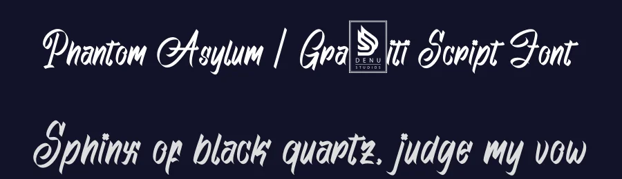 Phantom Asylum | Graffiti Script Font by Denustudios — Decorative Font — thumbnail 2