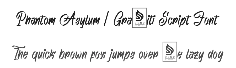 Phantom Asylum | Graffiti Script Font by Denustudios — Decorative Font
