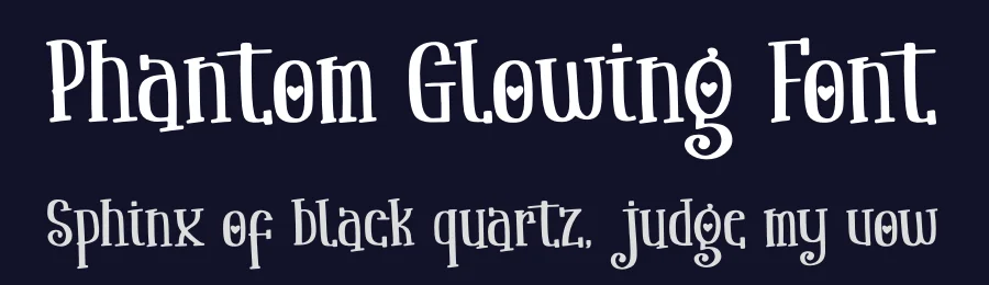 Phantom Glowing Font by Denustudios — Decorative Font — thumbnail 2