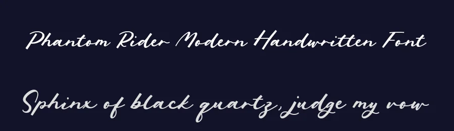 Phantom Rider Modern Handwritten Font by balpirick — Script Handwritten Font — thumbnail 2