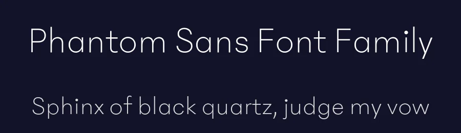 Phantom Sans Font Family by Phantom Foundry — Decorative Font — thumbnail 2