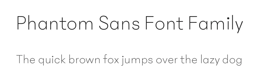 Phantom Sans Font Family by Phantom Foundry — Decorative Font