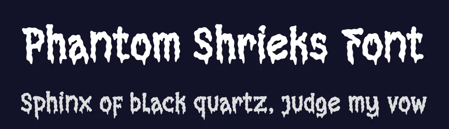 Phantom Shrieks Font by Denustudios — Display Font — thumbnail 2