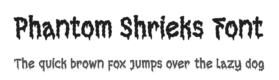 Phantom Shrieks Font by Denustudios — Display Font