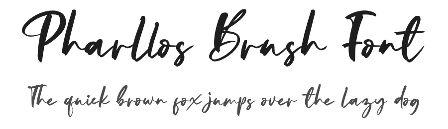 Pharllos Brush Font by letterenastudios — Script Handwritten Font