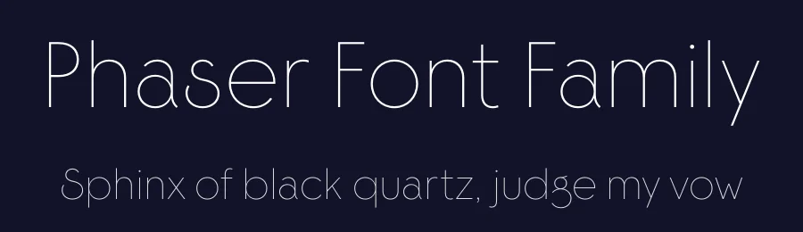 Phaser Font Family by Mark Butchko — Sans Serif Font — thumbnail 2