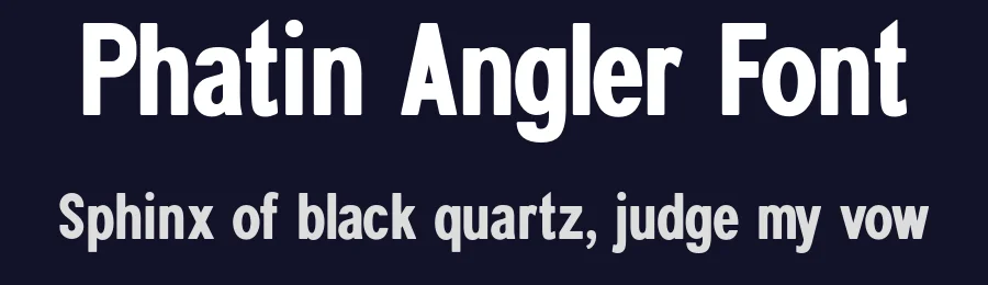 Phatin Angler Font by burntilldead — Sans Serif Font — thumbnail 2