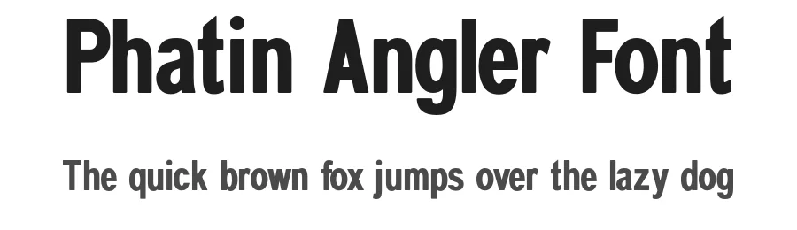 Phatin Angler Font by burntilldead — Sans Serif Font