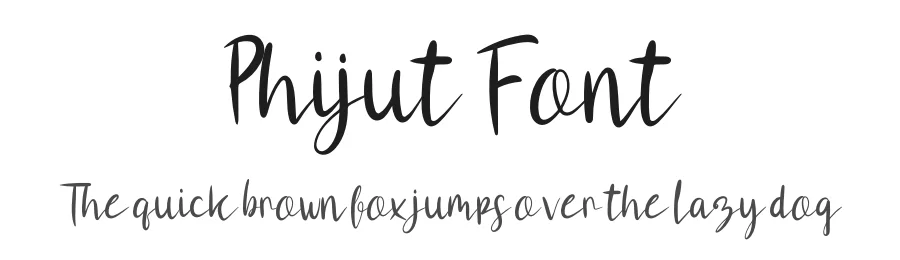 Phijut Font by khalwastudio — Script Handwritten Font