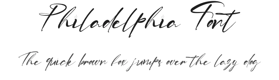 Philadelphia Font by typesme.com — Script Handwritten Font