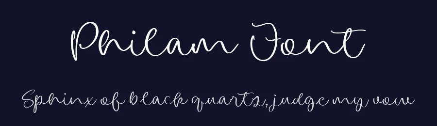 Philam Font by metafontsy — Script Handwritten Font — thumbnail 2