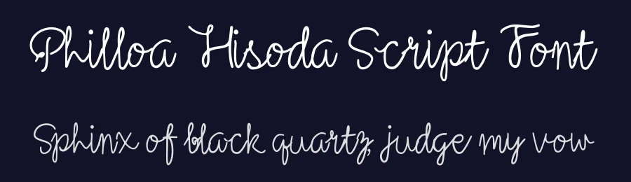 Philloa Hisoda Script Font by Dhabee — Script Handwritten Font — thumbnail 2