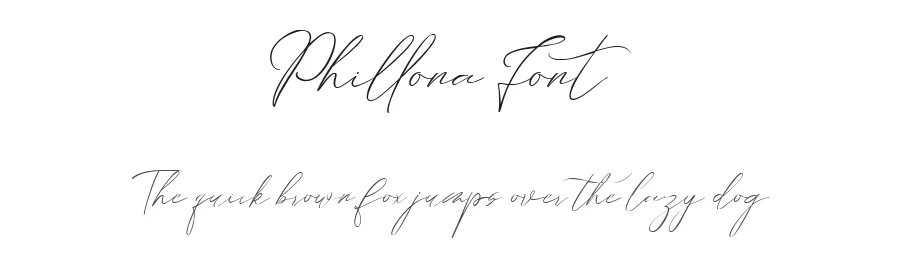 Phillona Font by metafontsy — Script Handwritten Font