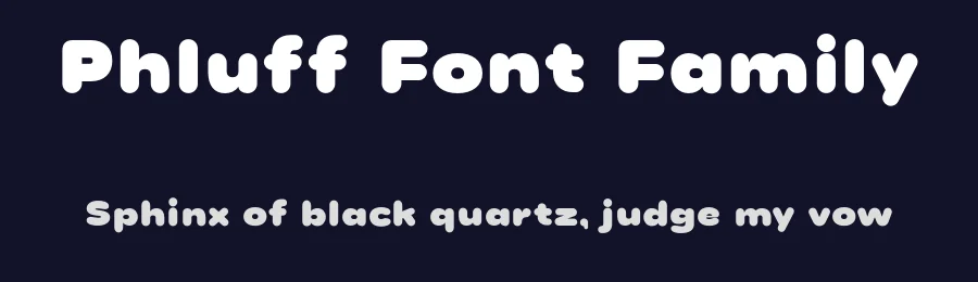 Phluff Font Family by That That Creative — Decorative Font — thumbnail 2