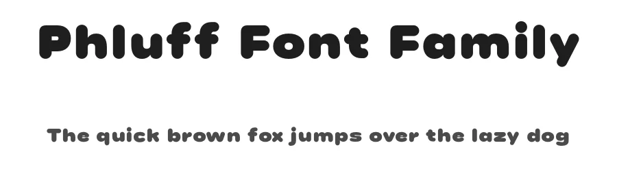 Phluff Font Family by That That Creative — Decorative Font