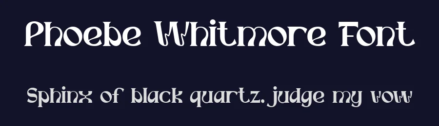 Phoebe Whitmore Font by Bellinghamtype Foundry — Display Font — thumbnail 2