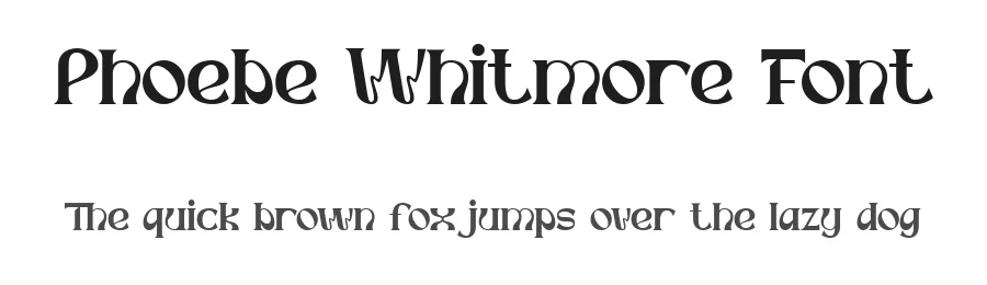 Phoebe Whitmore Font by Bellinghamtype Foundry — Display Font